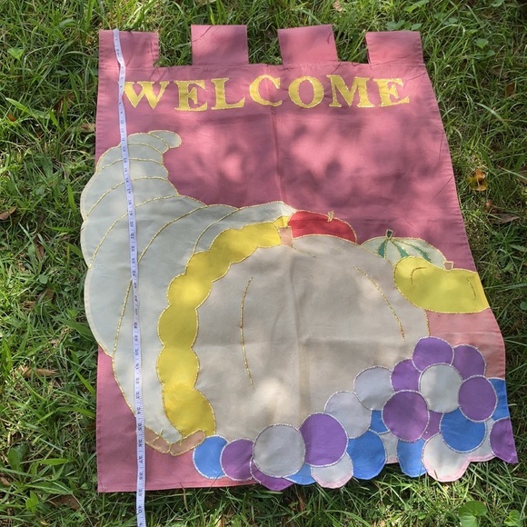 JetMax fall Thanksgiving cornucopia yard flag - Picture 8 of 17